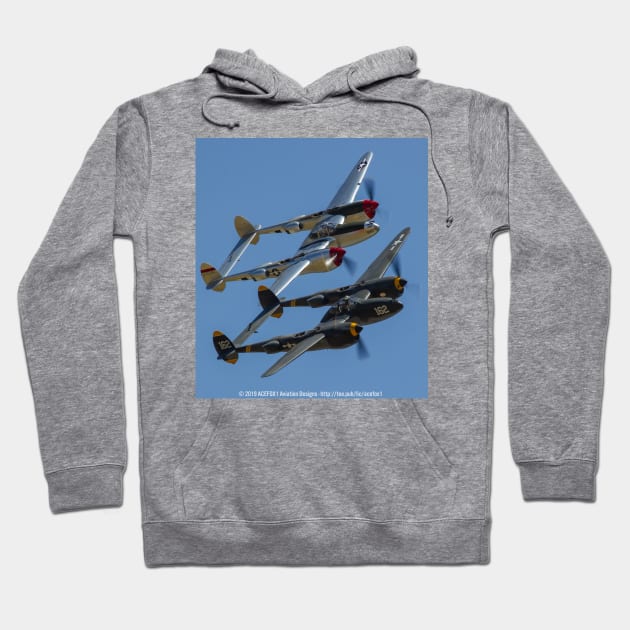 P-38 Lightning Hoodie by acefox1